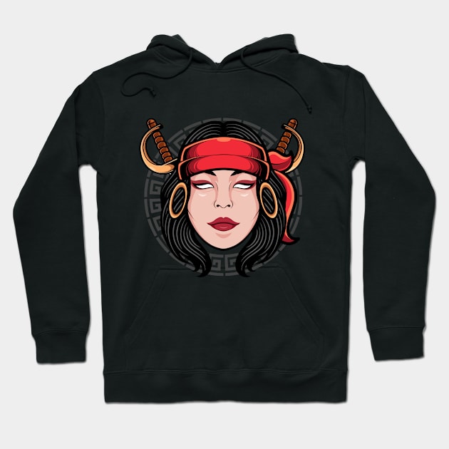 PIRATE WOMEN GIRL Hoodie by masrxyan